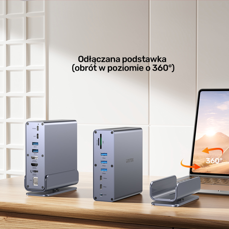 Unitek Uniwersalna stacja dokująca DisplayLink 4K x3