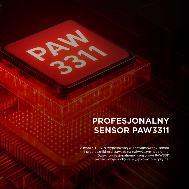 Rampage mysz bezprzewodowa TILION Czarna