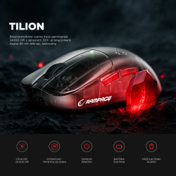 Rampage mysz bezprzewodowa TILION Czarna