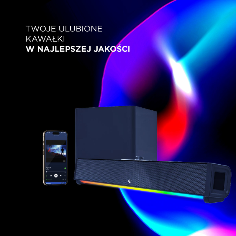 Rampage RM-1 SoundWave Plus głośnik gamingowy TF, BT+USB+AUX… | PartsPC.pl