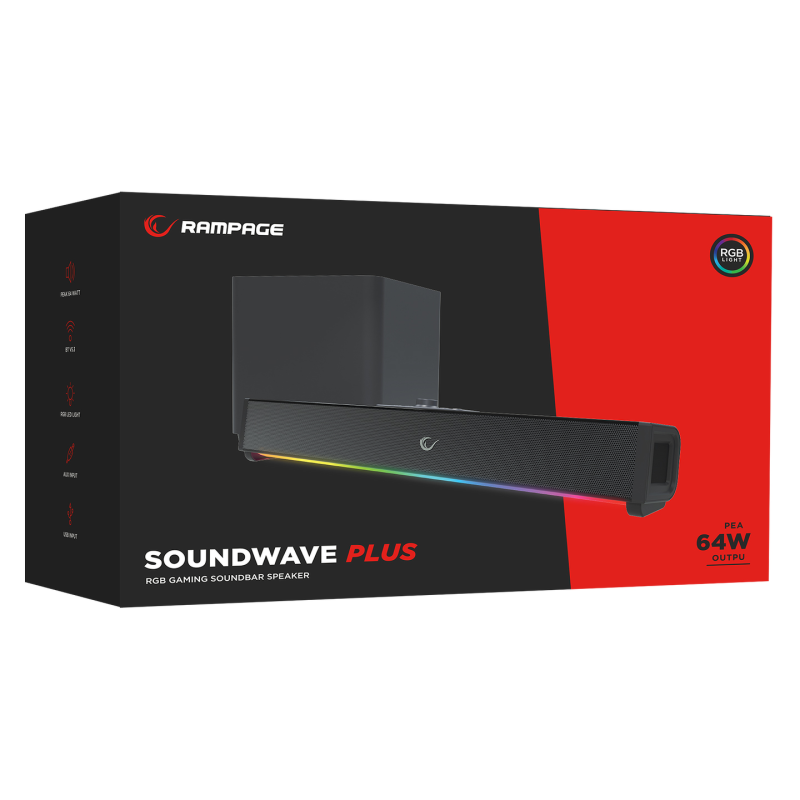 Rampage RM-1 SoundWave Plus głośnik gamingowy TF, BT+USB+AUX… | PartsPC.pl