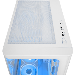 Rampage Loopy Obudowa PC akwarium 7x wentylator ARGB Infinity HUB biała