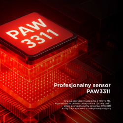 Rampage Prote M5 mysz bezprzewodowa 24000 DPI RGB LED 1K Hz biała