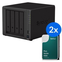 Synology DS925+ /24T | 4-zatokowy serwer NAS w zestawie z dyskami o łącznej pojemności 24TB, Tower