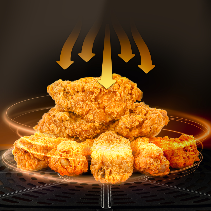 TESLA AirCook Q70 XXL WiFi Pro - Wielofunkcyjna beztłuszczowa frytkownica