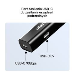 Unitek Kabel przedłużający USB-C 10 Gbps 5m, czarny