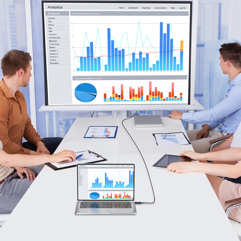 Unitek Kabel optyczny HDMI 2.0 AOC 4K 60Hz 7 m