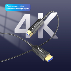 Unitek Kabel optyczny HDMI 2.0 AOC 4K 60Hz 7 m