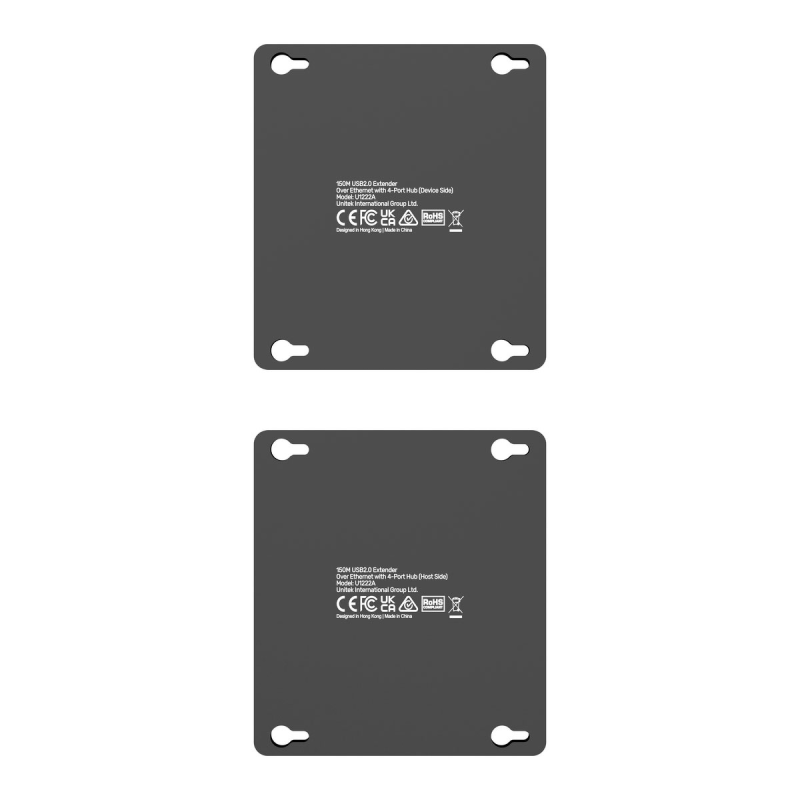 Unitek Przedłużacz USB-C na 4× USB-A przez Ethernet, zasięg do 150 m 480Mbps