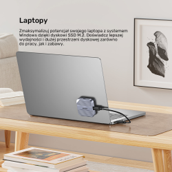 Unitek Obudowa magnetyczna SolidForce Reefer USB-C do M.2 SSD (NVMe/SATA)