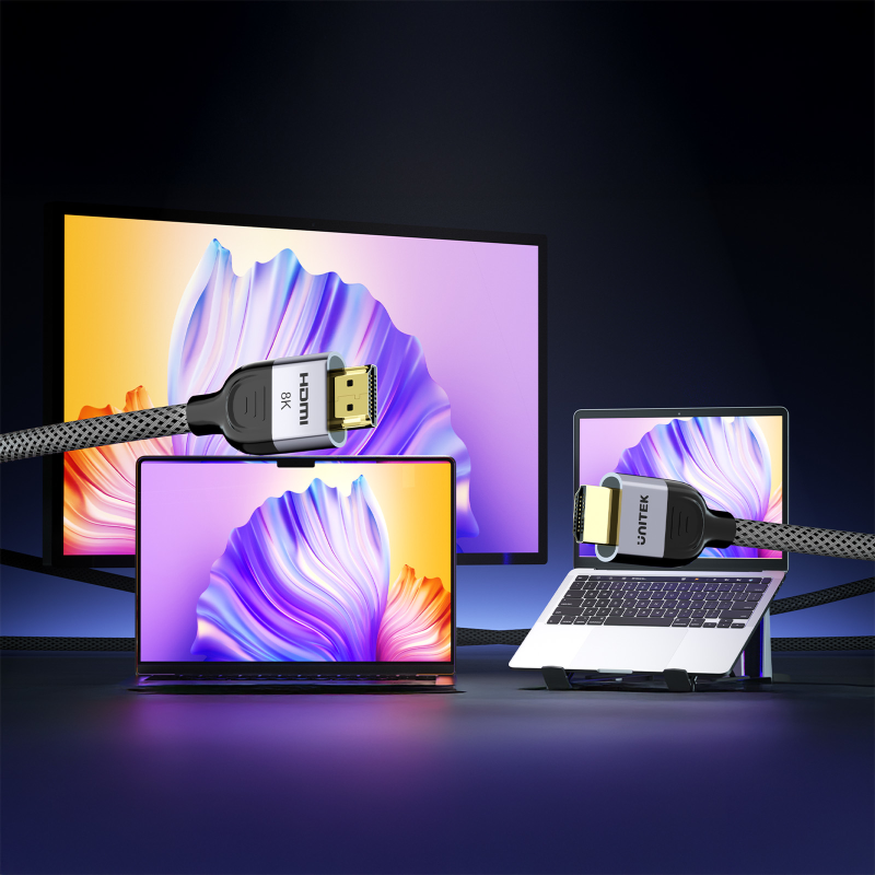 Unitek przewód 8K LUX HDMI 2.1 oplot 3 M