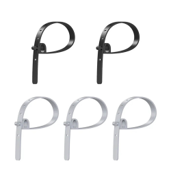 Zestaw silikonowych opasek kablowych czarne/ szare