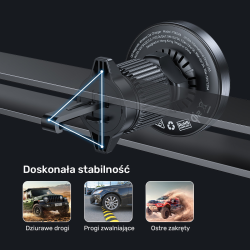 Uchwyt samochodowy Unitek Qi2