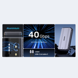 Unitek Aktywnie chłodzona obudowa M2 NvMe SSD USB4 40Gbps