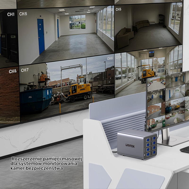 4-dyskowa obudowa RAID  0/1/5/10 / JBOD/ PM Unitek