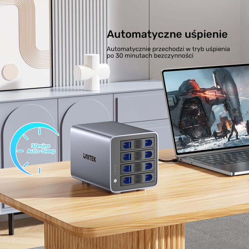 4-dyskowa obudowa RAID  0/1/5/10 / JBOD/ PM Unitek