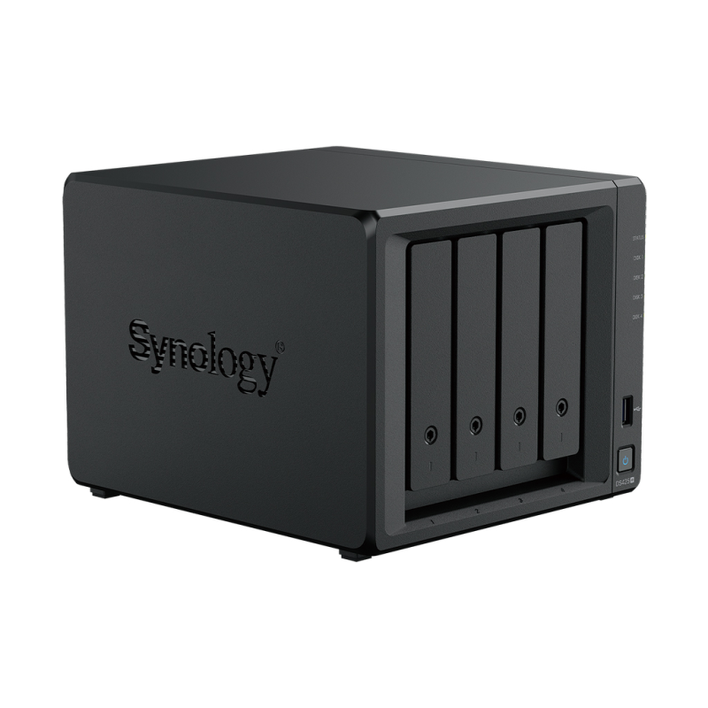 Synology DS425+ | 4-zatokowy serwer NAS, Intel Celeron, 2GB RAM, 2x M.2 NVMe, Tower