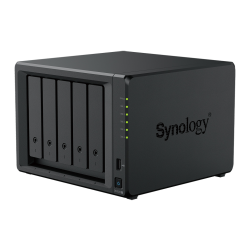 Synology DS1525+ | 5-zatokowy serwer NAS, AMD Ryzen V1500B, 2× 2.5 GbE, M.2 NVMe, Tower