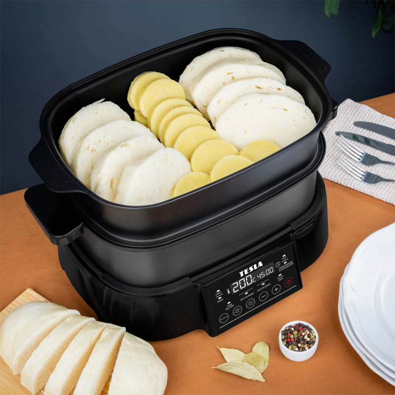 TESLA MultiCook M90 Grill wielofunkcyjny multicooker 11w1 z grillem elektrycznym czarny
