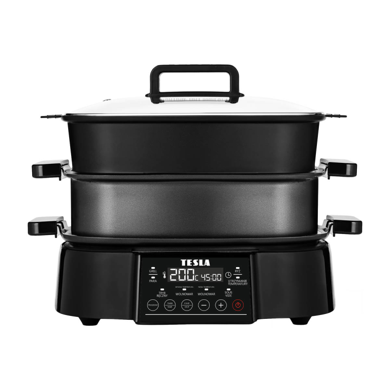 TESLA MultiCook M90 Grill wielofunkcyjny multicooker 11w1 z grillem elektrycznym czarny