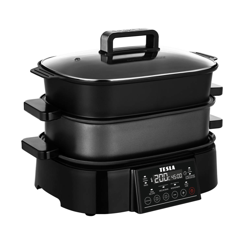 TESLA MultiCook M90 Grill wielofunkcyjny multicooker 11w1 z grillem elektrycznym czarny