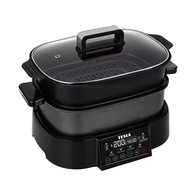 TESLA MultiCook M90 Grill wielofunkcyjny multicooker 11w1 z grillem elektrycznym czarny