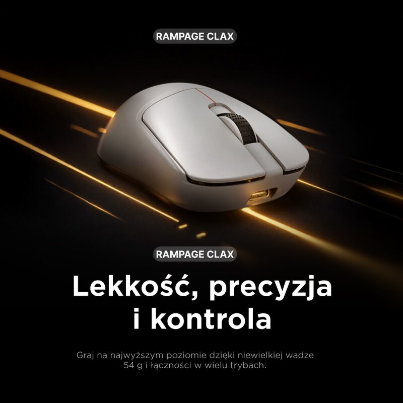 Rampage Mysz bezprzewodowa Clax PAW3311 1k Hz 24 000 DPI BT … | PartsPC.pl