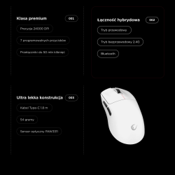 Rampage Mysz bezprzewodowa Clax PAW3311 1k Hz 24 000 DPI BT … | PartsPC.pl