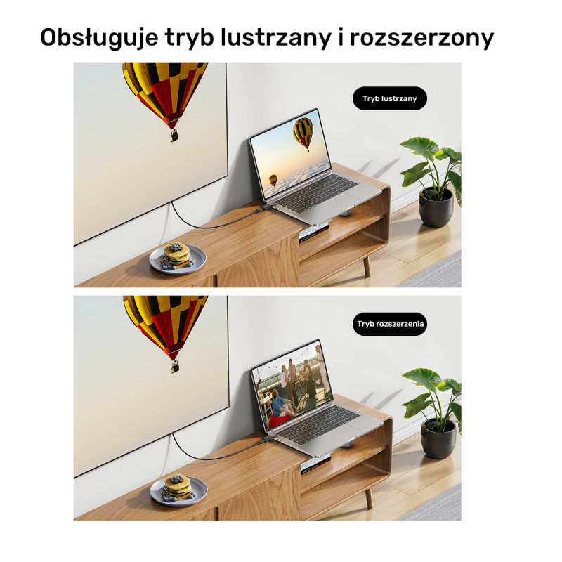 Adapter z HDMI do USB-C HDR/HDCP/ 4K 60Hz Unitek