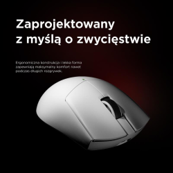 Rampage Mysz bezprzewodowa BLITZ ULTIMATE optyczna 8K 30000DPI PAW3950 Biała