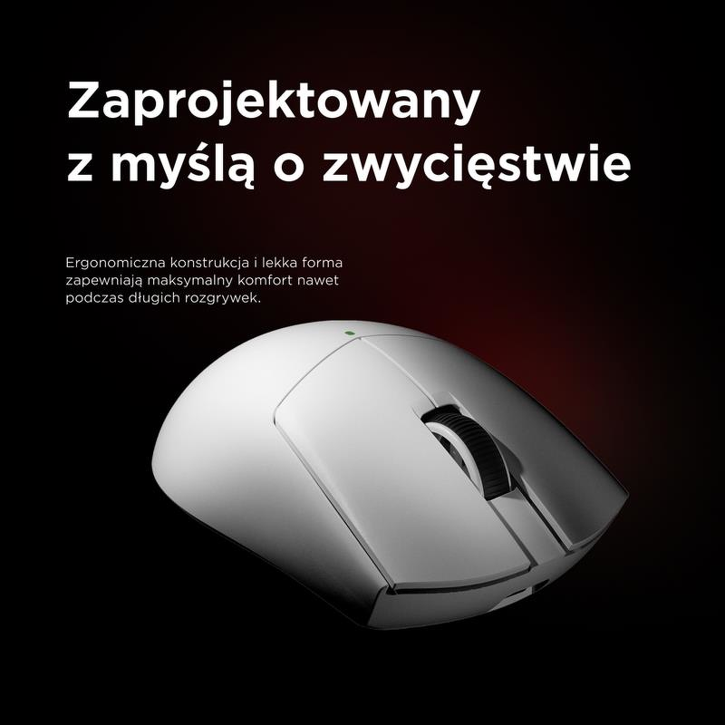 Rampage Mysz bezprzewodowa BLITZ ULTIMATE optyczna 8K 30000DPI PAW3950 Biała