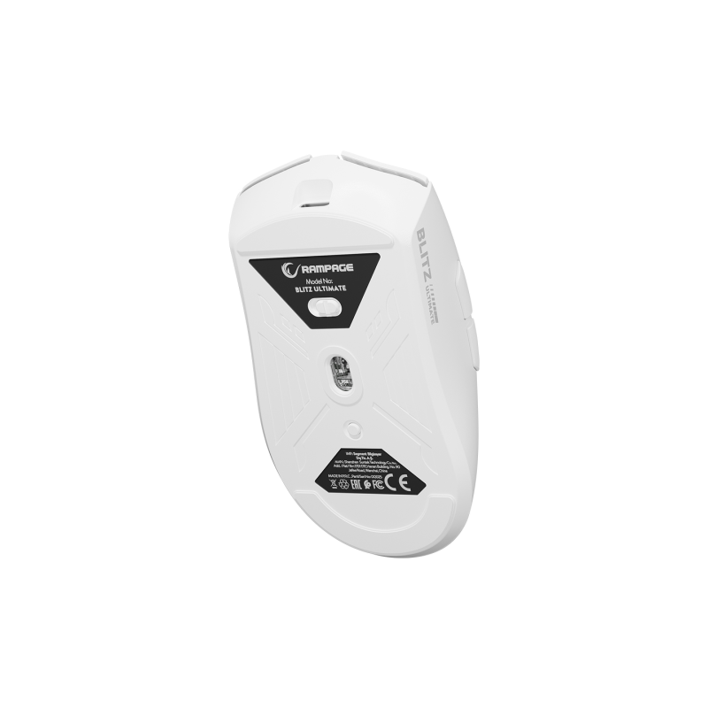 Rampage Mysz bezprzewodowa BLITZ ULTIMATE optyczna 8K 30000DPI PAW3950 Biała