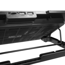 Rampage FREEZ Podstawka chłodząca pod laptop 9-17'' RGB 6 wentylatorów, srebrna