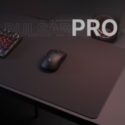 Rampage Podkładka gamingowa Pulsar Pro XXL tkanina jacquard 90x40 cm czarna