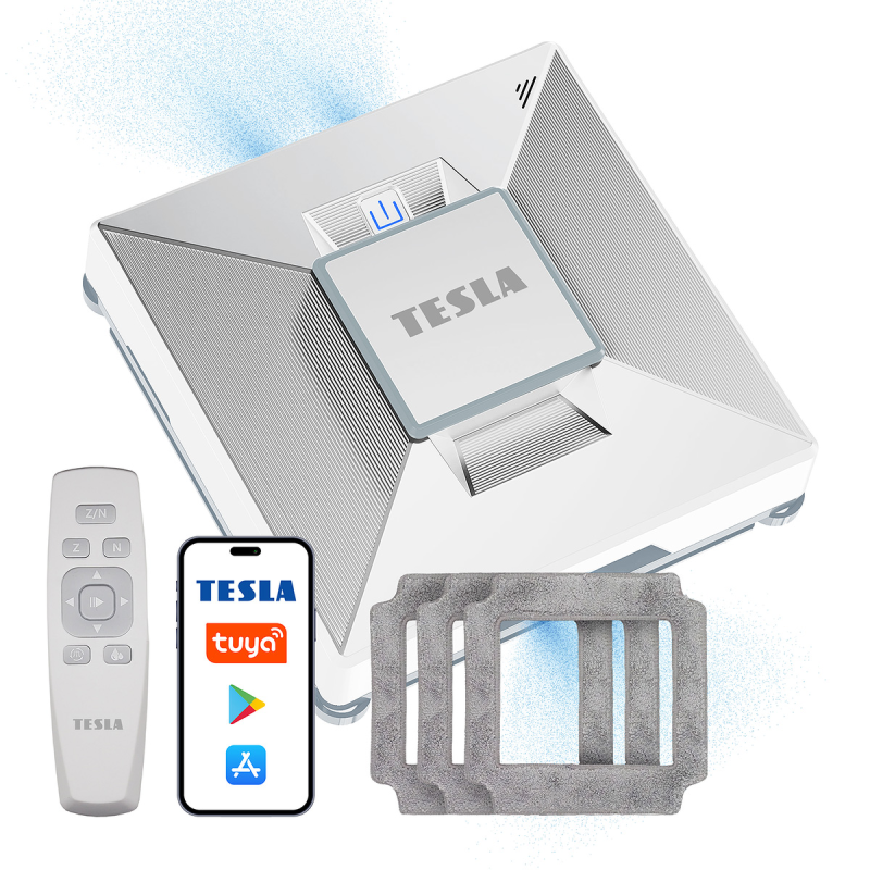 TESLA Robot do mycia okien W800 WiFi z aplikacją mobilną biały