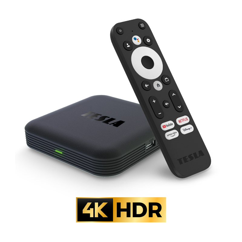 TESLA Odtwarzacz multimedialny XG600 4K, Google TV, Dolby Atmos czarny