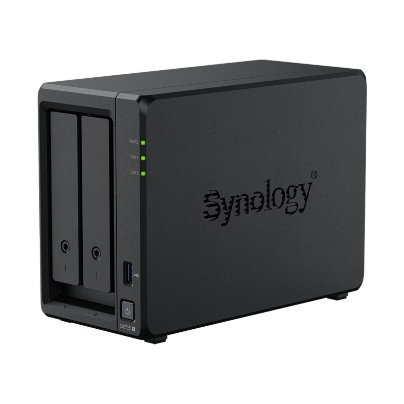 Synology DS725+ /8T | 2-zatokowy serwer NAS w zestawie z dyskami o łącznej pojemności 8TB, Tower