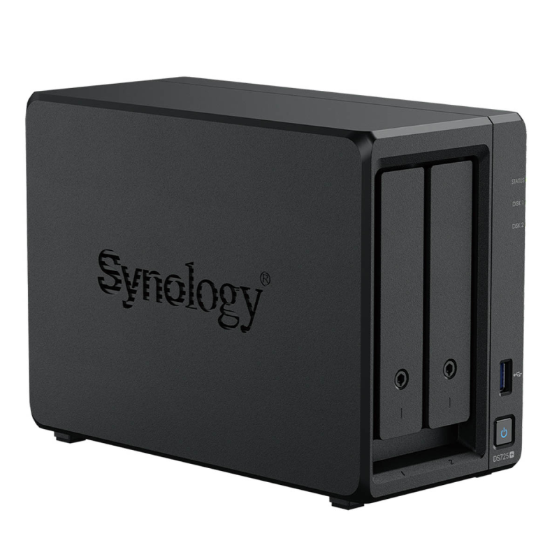 Synology DS725+ /8T | 2-zatokowy serwer NAS w zestawie z dyskami o łącznej pojemności 8TB, Tower