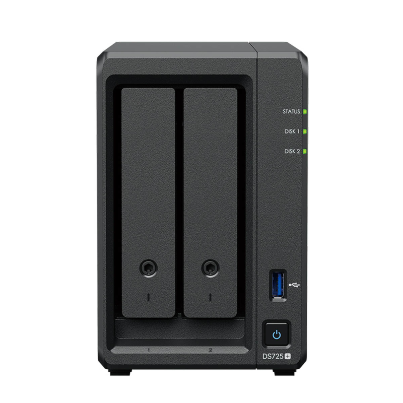 Synology DS725+ /12T | 2-zatokowy serwer NAS w zestawie z dyskami o łącznej pojemności 12TB, Tower
