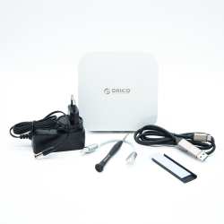 Orico Stacja dokująca do MacMini M4, USB-C 10 Gbps, z obudową M.2 NVMe/NGFF, metalowa