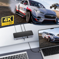 Orico Stacja dokująca USB-C 10 Gbps, 2x DP 4K, HDMI 4K, PD 60W, 6x USB-A, karty SD, audio