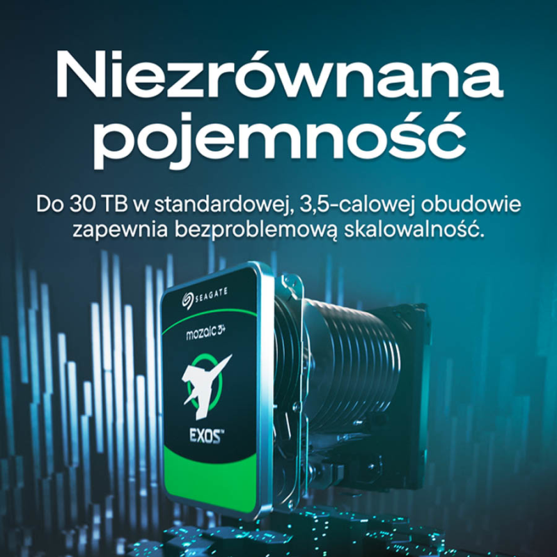 Seagate Exos M ST30000NM004K 30TB SATA - Dyski twarde | PartsPC.pl