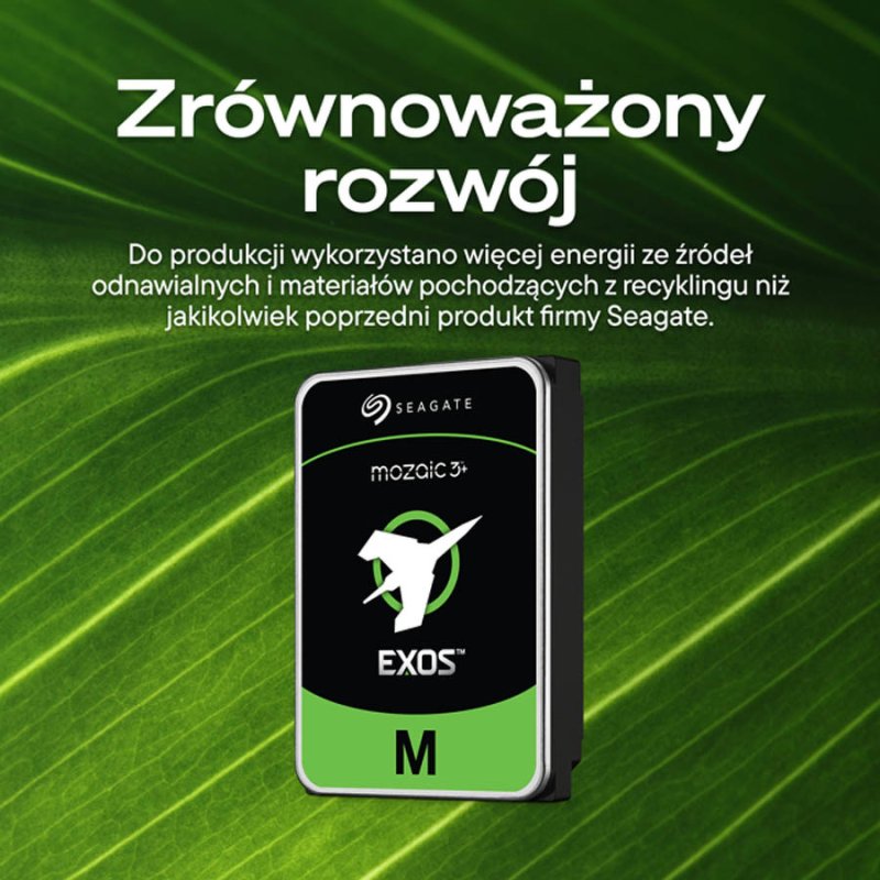 Seagate Exos M ST30000NM004K 30TB SATA - Dyski twarde | PartsPC.pl
