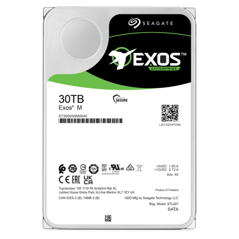 Seagate Exos M ST30000NM004K 30TB SATA - Dyski twarde | PartsPC.pl