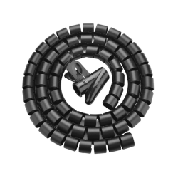 Unitek spiralny organizer na kable, 5 metrów, 22 mm średnicy, czarny