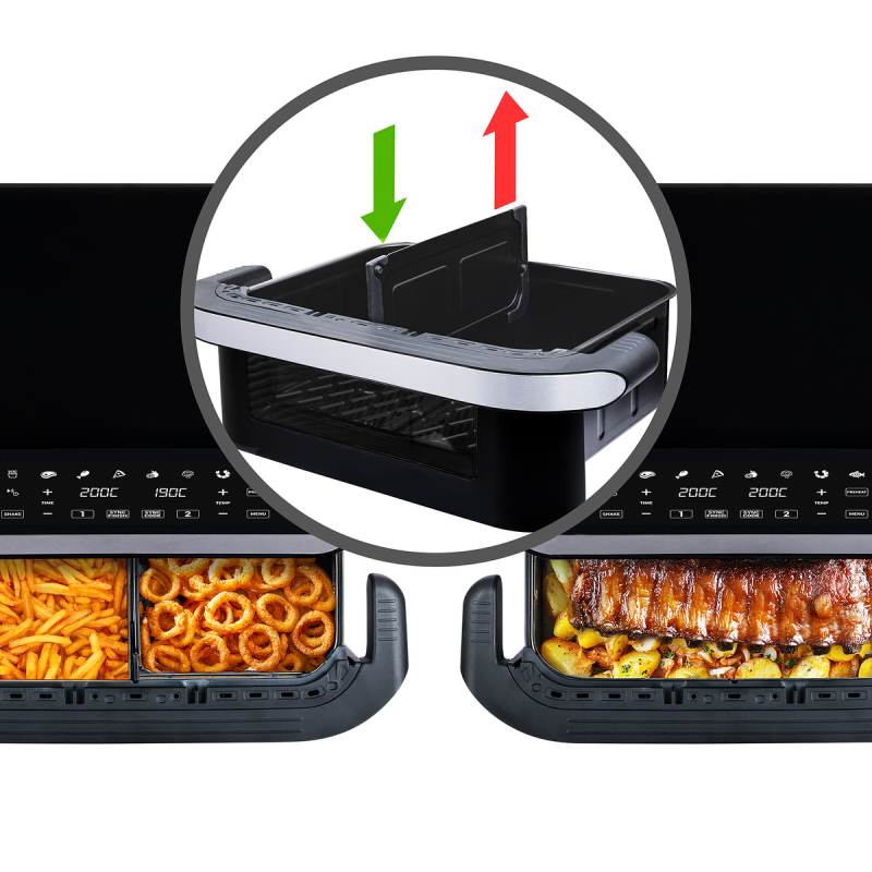 TESLA AirCook FlexiZone Q570 XXL Dualna frytkownica beztłuszczowa 10l