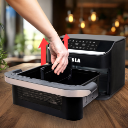 TESLA AirCook FlexiZone Q570 XXL Dualna frytkownica beztłuszczowa 10l