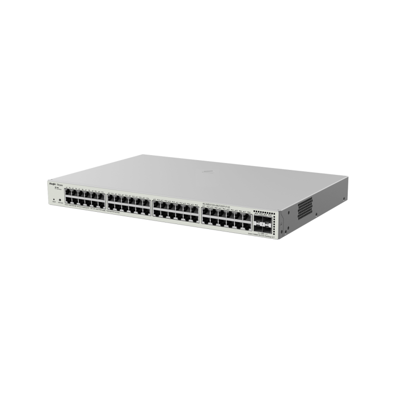 Ruijie Reyee RG-NBS3100-48GT4SFP-P-V2 | Switch Zarządzalny, 52 portów, 48xGE, 48xPoE, 370W, 4xSFP, L2, Rack, Cloud