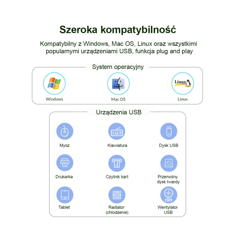 Orico Aktywny hub 16xUSB-A 5Gbps BC 1.2 78W czarny