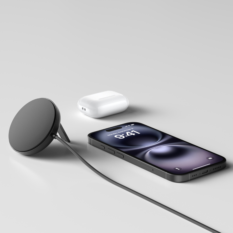 Belkin Ładowarka magnetyczna, Qi2 15W, rozkładana, zasilacz 20W, czarna